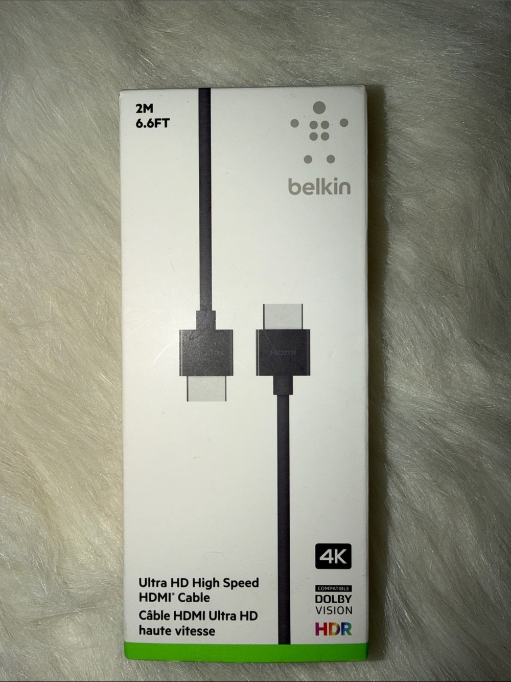 belkin Black Ultra HD High Speed HDMI Cable 2M 4K